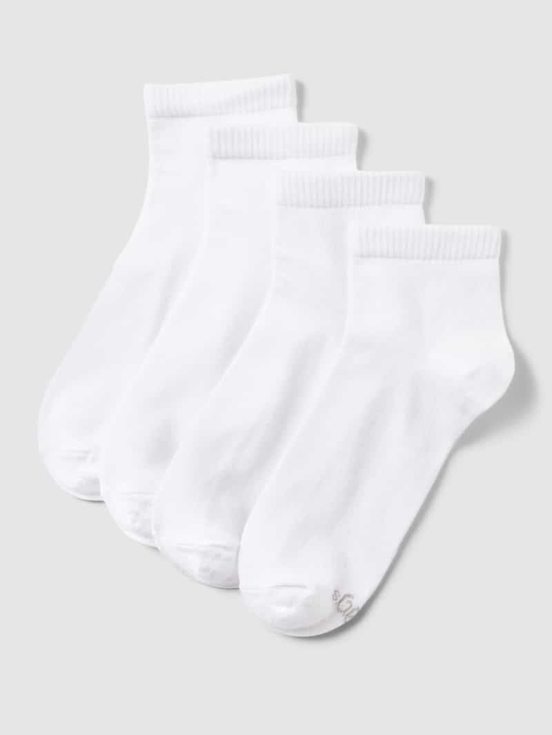 s.Oliver RED LABEL Sokken met labeldetails in een set van 4 paar