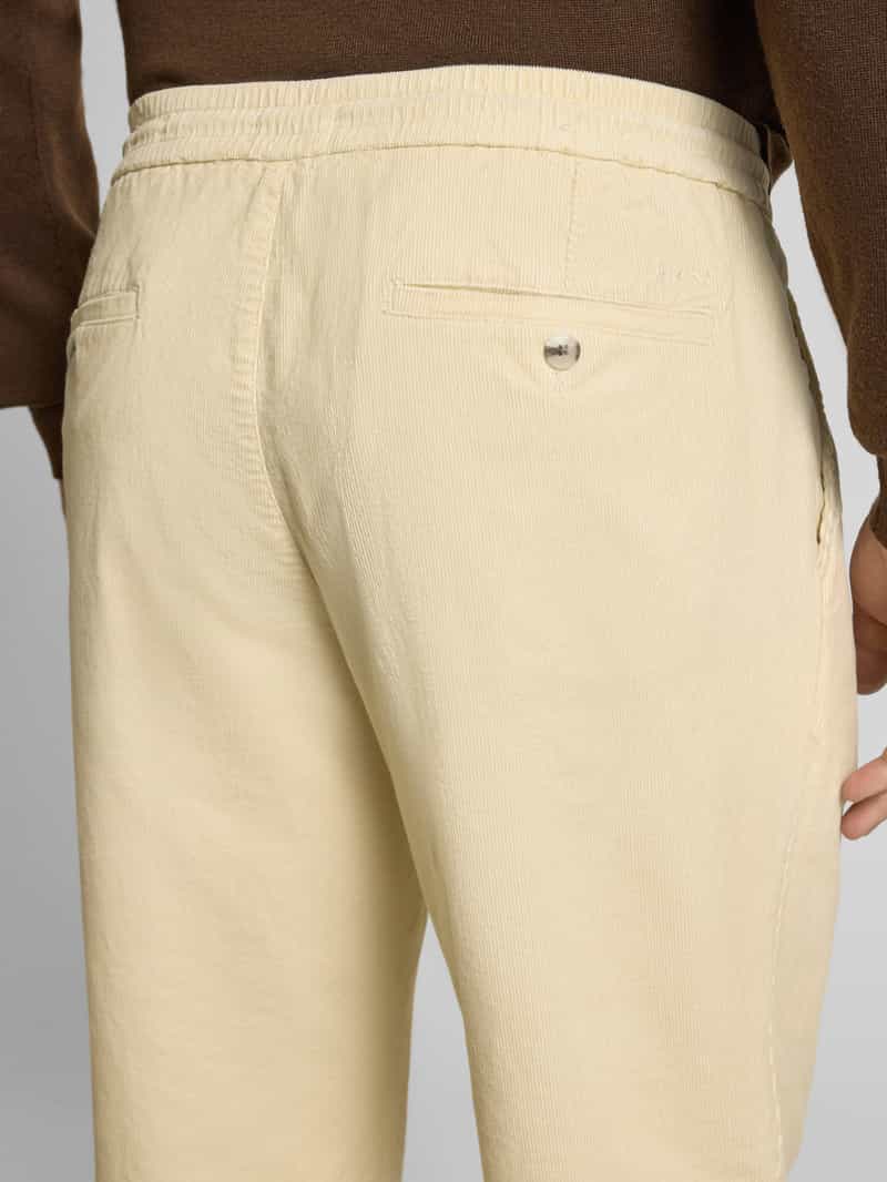 MCNEAL Regular fit corduroy broek met tunnelkoord