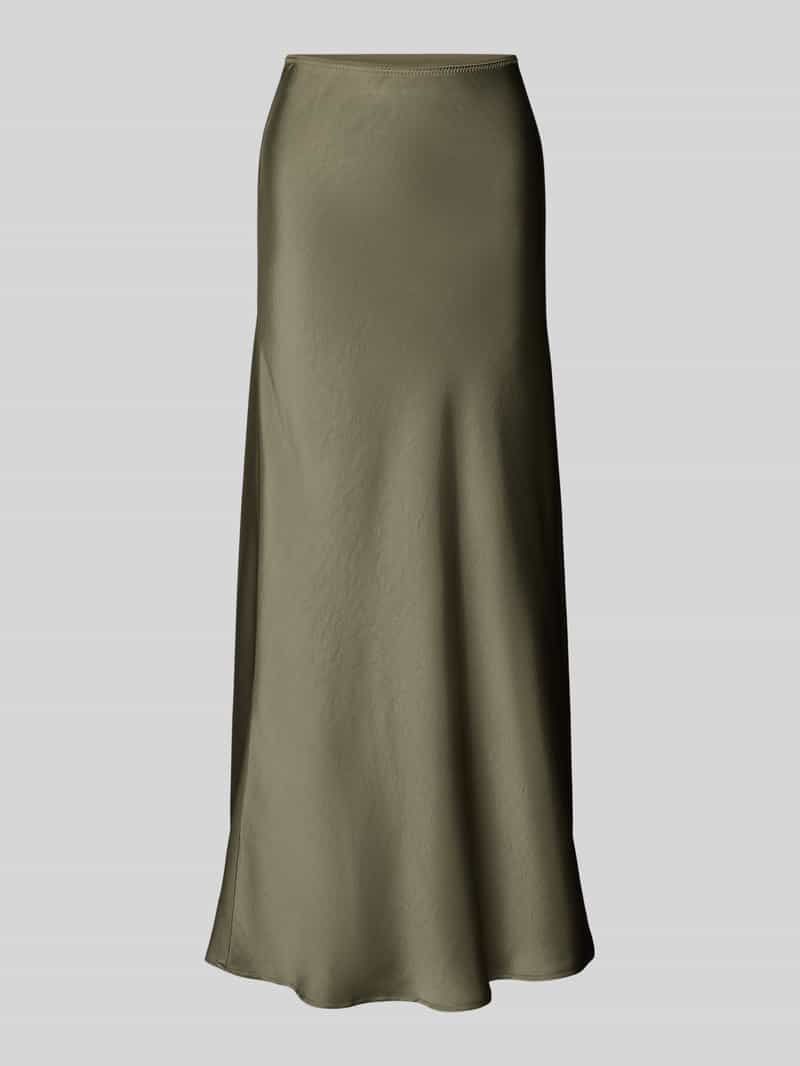 NEO NOIR Midirok van satijn met elastische band model 'URA'