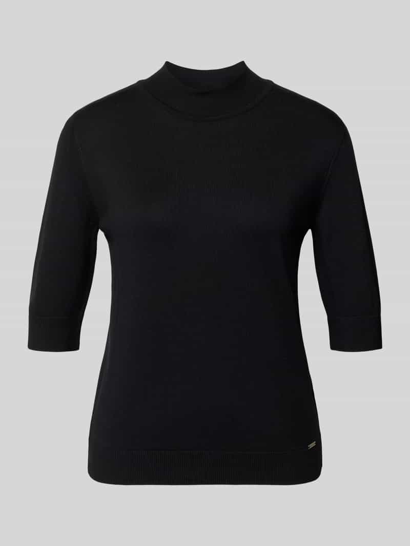 MORE & MORE Gebreid shirt met ronde hals en 1 2-mouwen