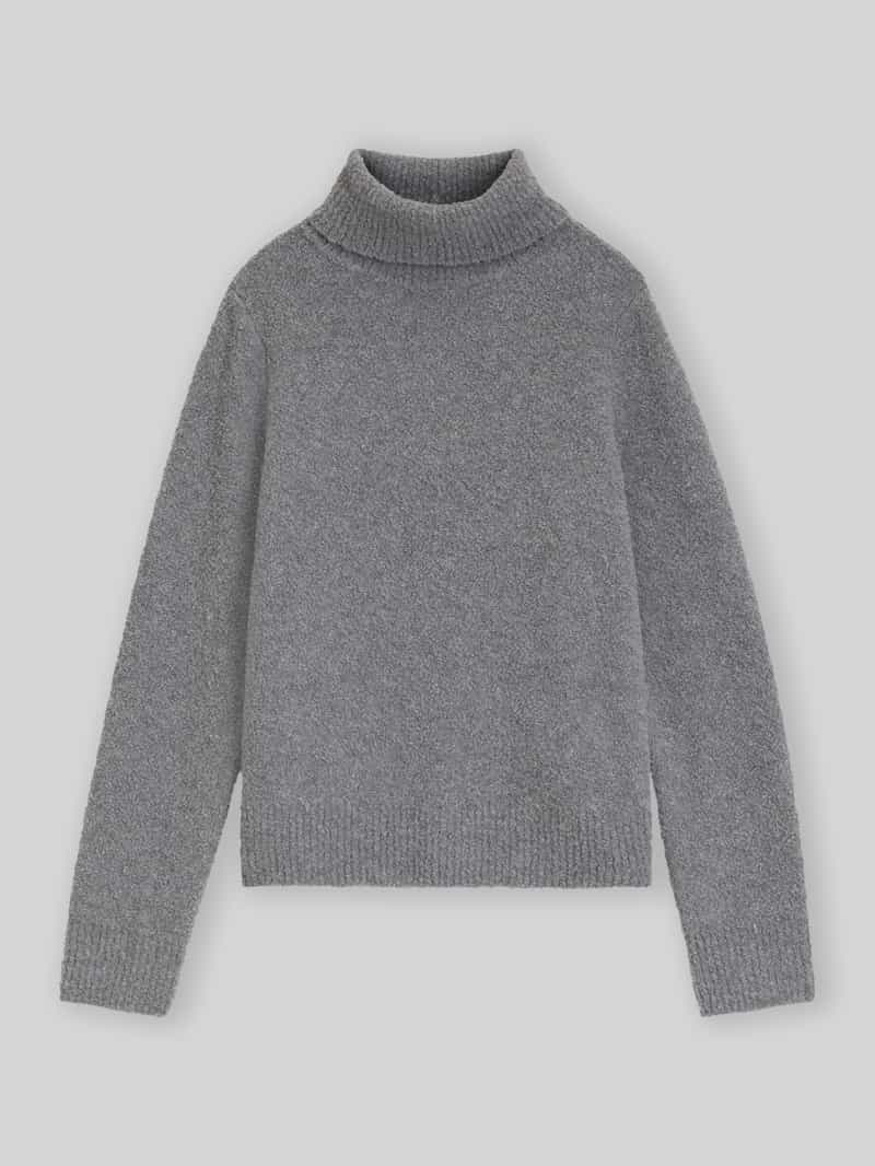 Boss Regular fit col van mix van wol en kasjmier met col