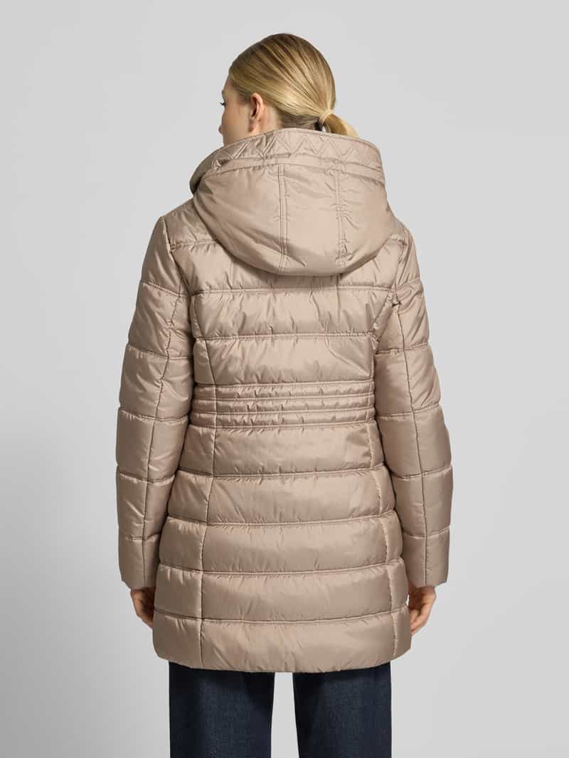Betty Barclay Regular fit gewatteerde mantel met afneembare capuchon