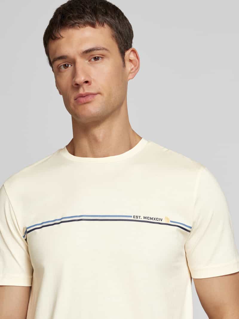 Christian Berg Men T-shirt met labelprint