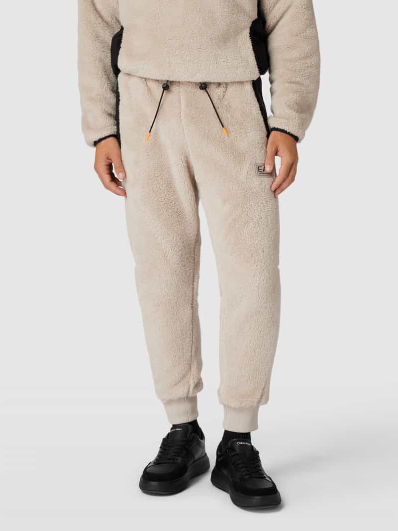 Sweatpants met teddybont EA7 Emporio Armani