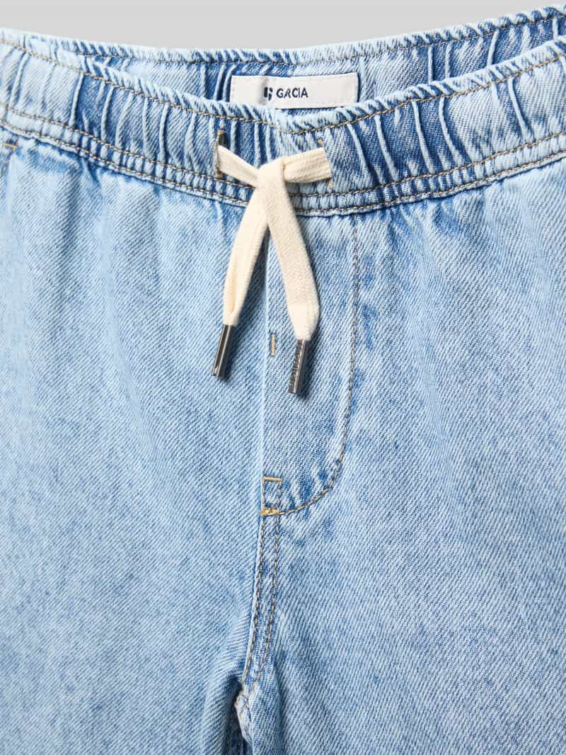 Garcia Regular fit korte jeans met elastische band