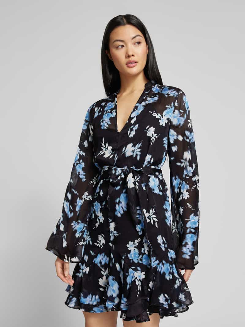 Guess Knielange jurk met strikceintuur model 'SIBILLA'