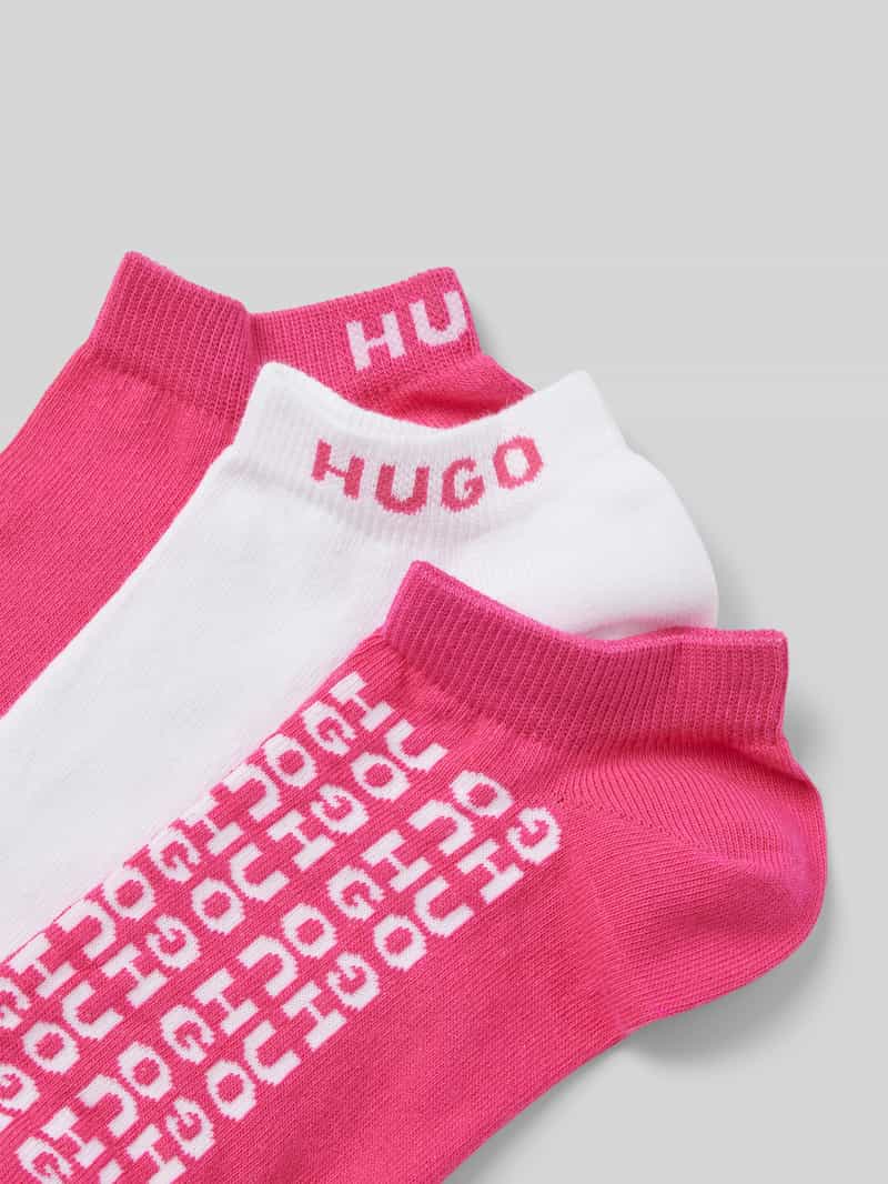 HUGO Sokken met labeldetail in een set van 3 paar