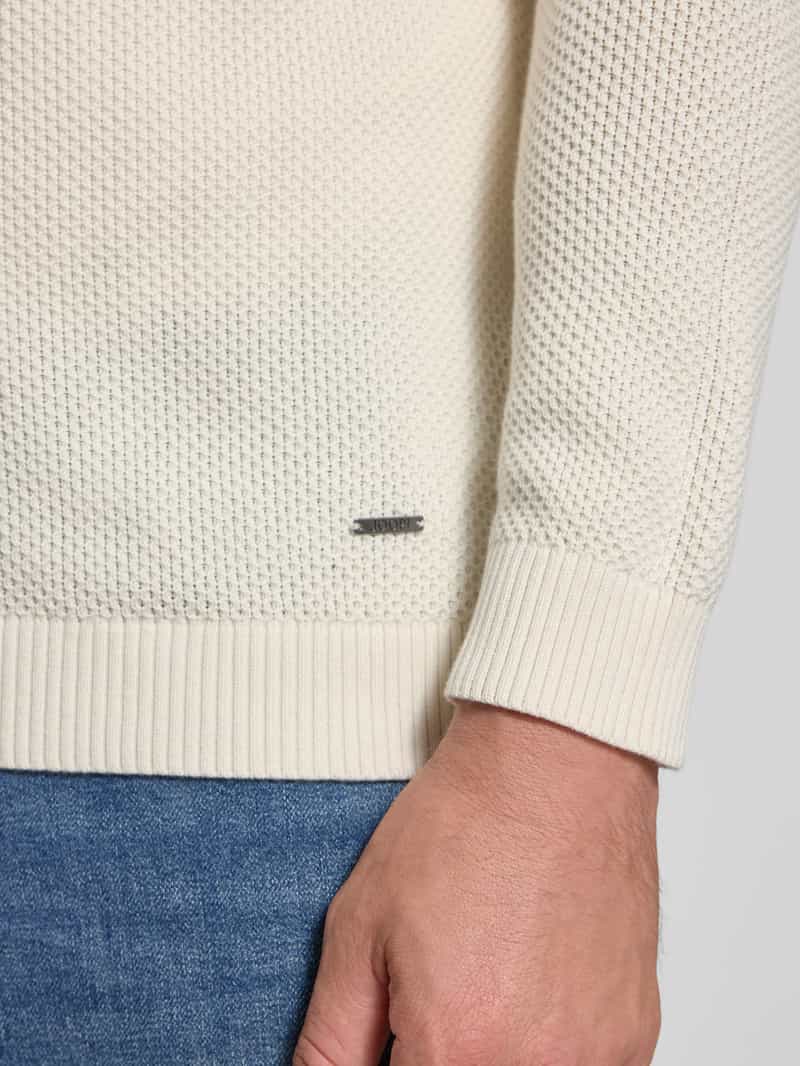 JOOP! Collection Gebreide pullover met ribboorden model 'Nadion'