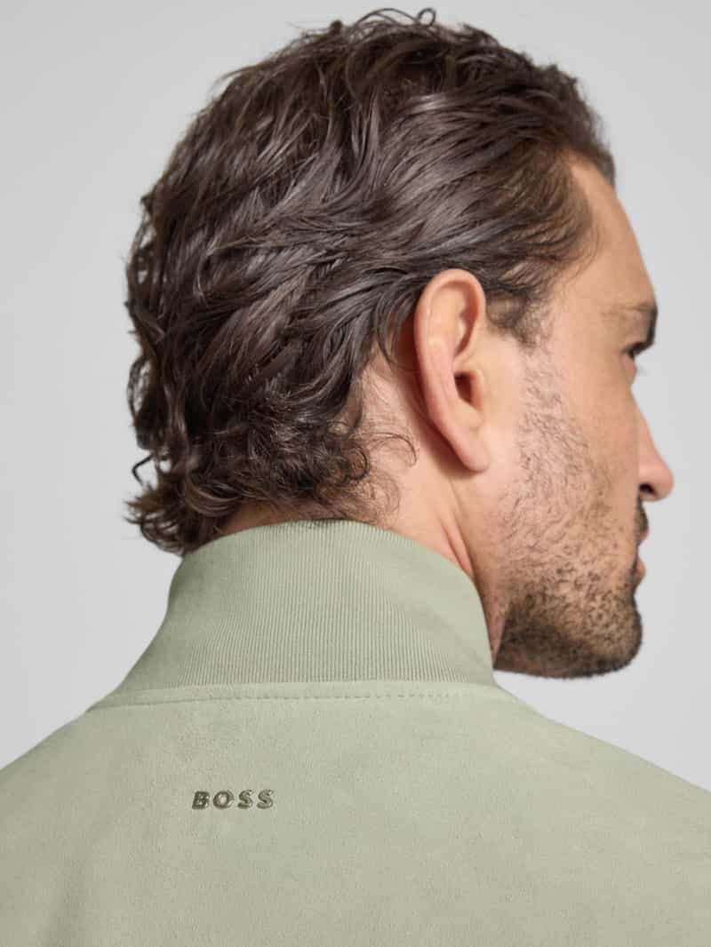 Boss Orange Regular fit jack van echt geitenleer model 'JOHICE'
