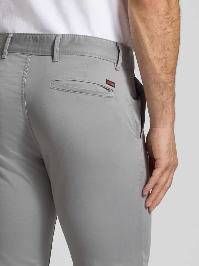 Boss Orange Slim fit chino van katoenmix