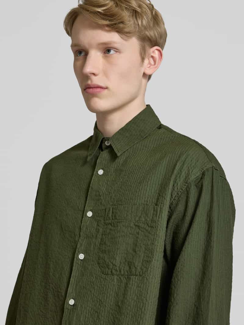 Redefined Rebel Oversized fit vrijetijdsoverhemd met borstzak model 'ANDY'