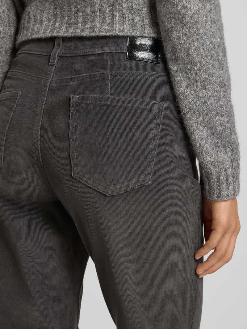 BRAX Slim fit corduroy broek in 5-pocketmodel model 'Carola'