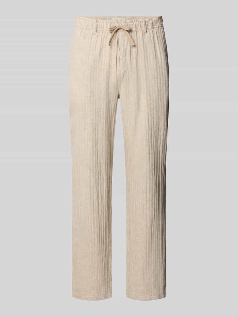 Broek van linnen-katoenmengsel model 'MAXIM'