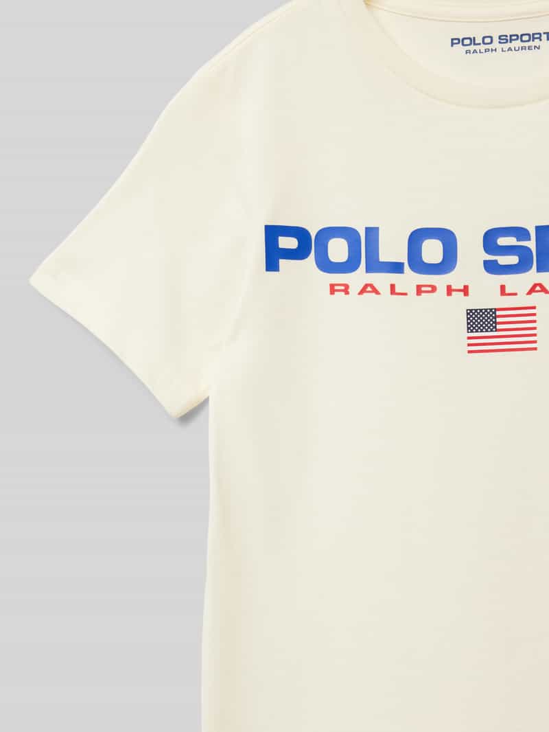 Polo Sport T-shirt met labelprint