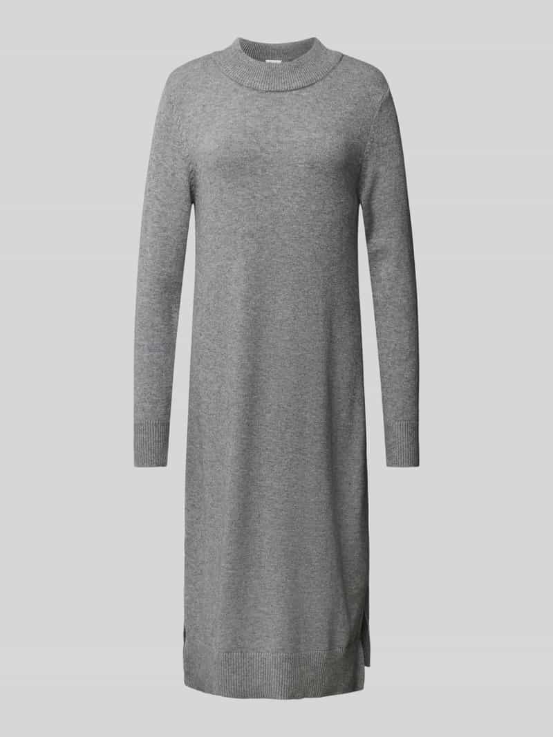 Vila Gebreide jurk VIRIL CREW NECK L/S MIDI DRESS - NOOS