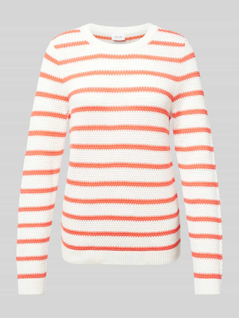 Vila Gebreide pullover met ribboorden