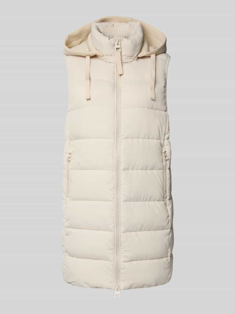 Christian Berg Woman Selection Regular fit gilet met capuchon van scuba