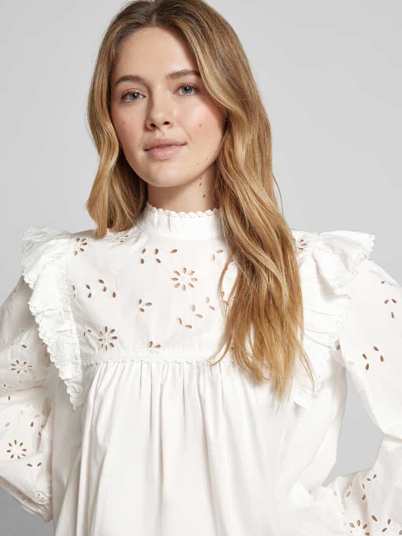 Weekend Max Mara Regular fit blouse met broderie anglaise model 'TADDEO'