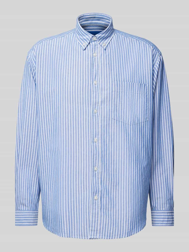 Hugo Blue Regular fit vrijetijdsoverhemd met button-downkraag model 'Ebill'