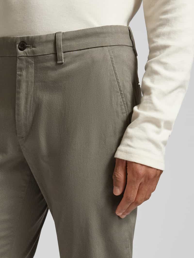 Tommy Hilfiger Slim fit chino met knoop- en ritssluiting model 'BLEECKER'