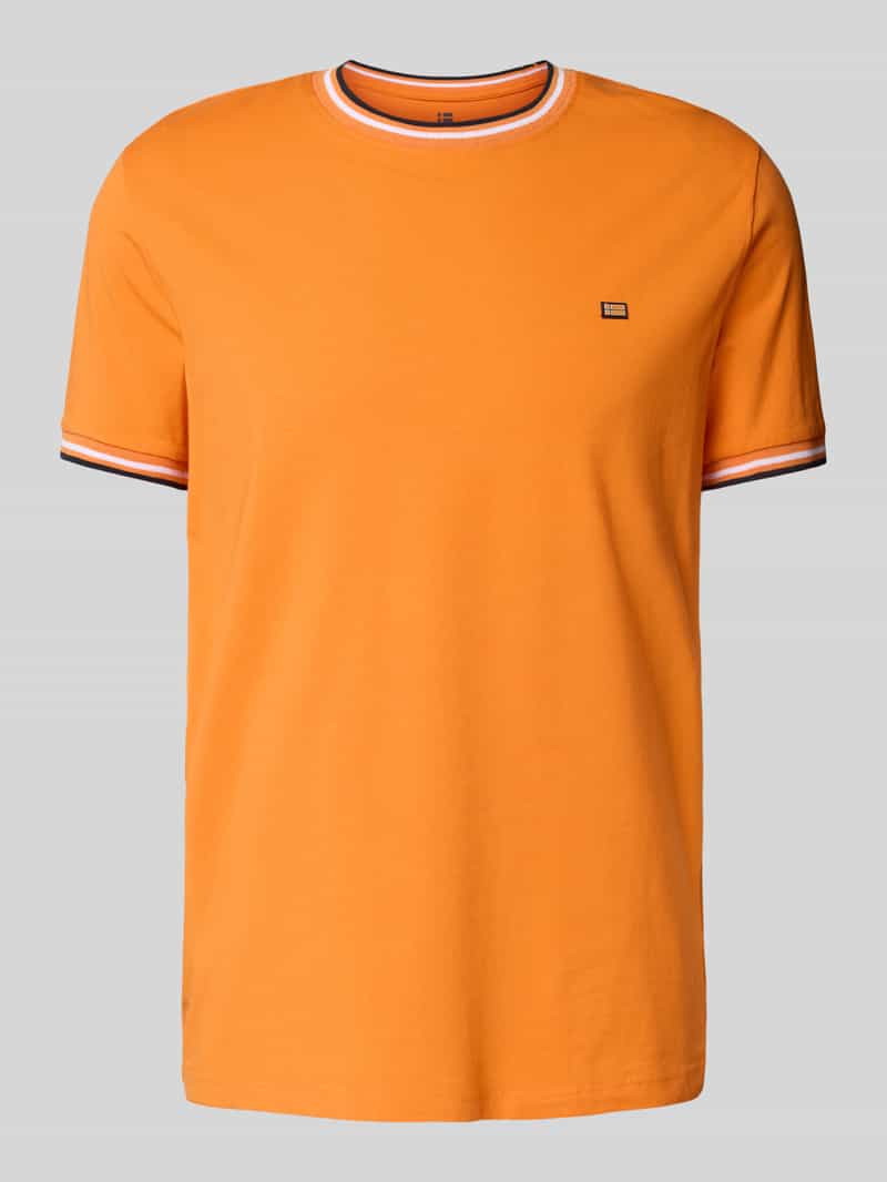 Christian Berg Men T-shirt met ribboorden