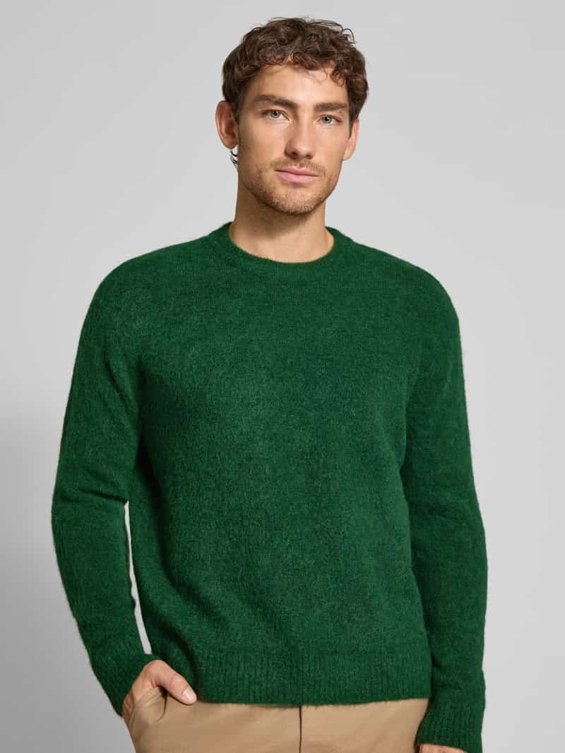 Selected Homme Relaxed fit gebreide pullover met wol model 'RAI BRUSHED'