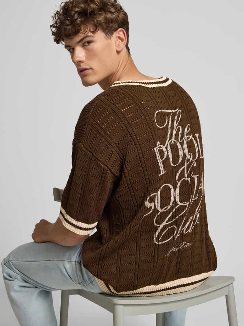 ANOTHER COTTON LAB Gebreide pullover met ribboorden