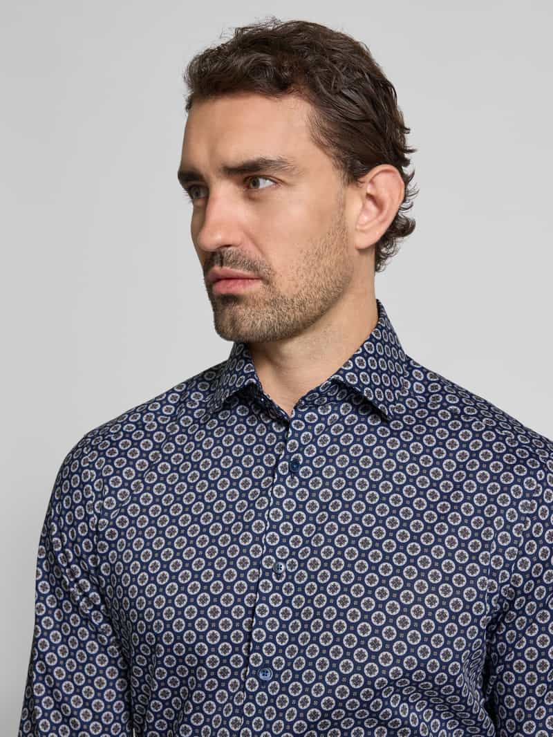 Olymp Slim fit zakelijk overhemd van puur katoen