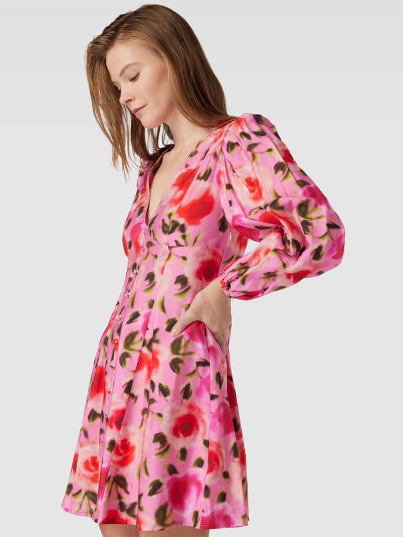 EDITED Mini-jurk met bloemenmotief model 'Vilja'