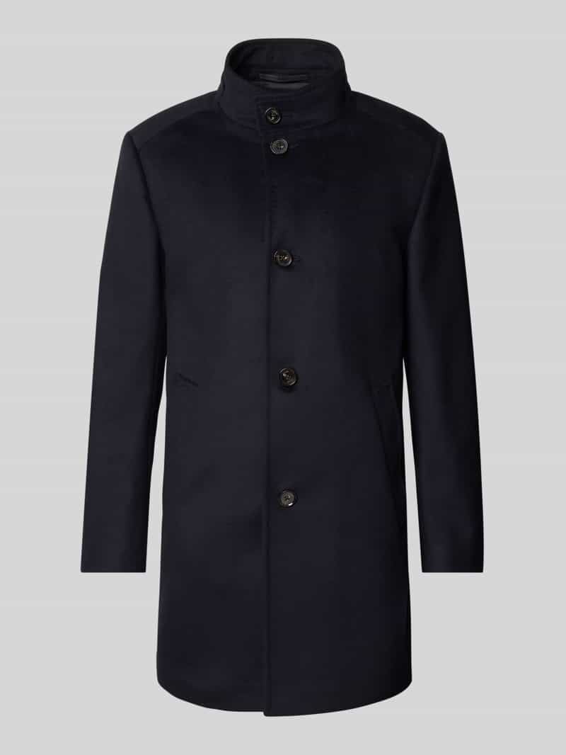 JOOP! Collection Lange wollen jas met opstaande kraag model 'MARON'