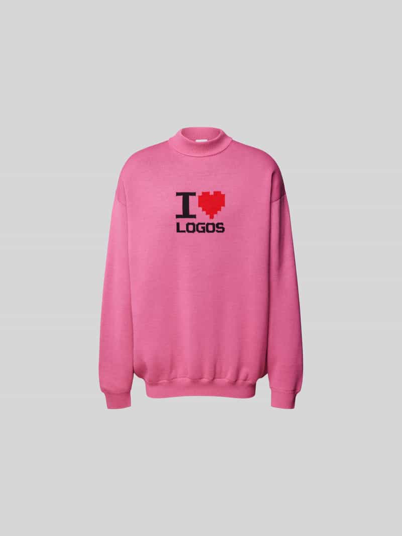 Oversized pullover met wol