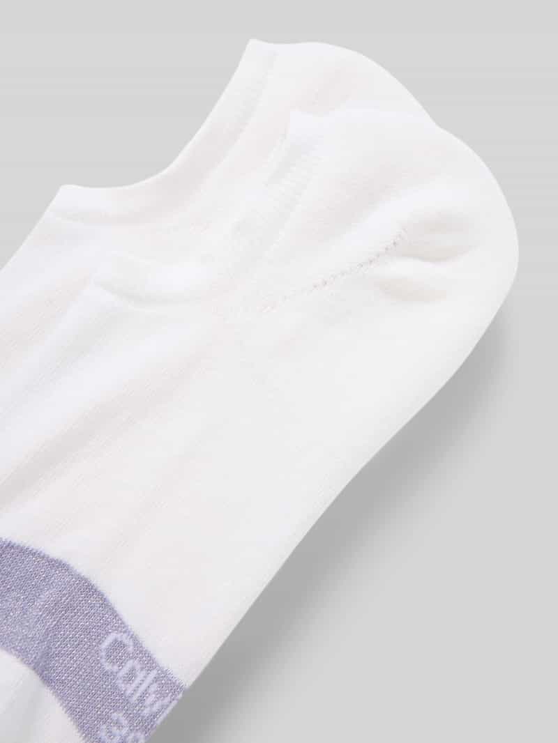Calvin Klein Jeans Kousenvoetjes met elastische ribboordjes in een set van 2 paar