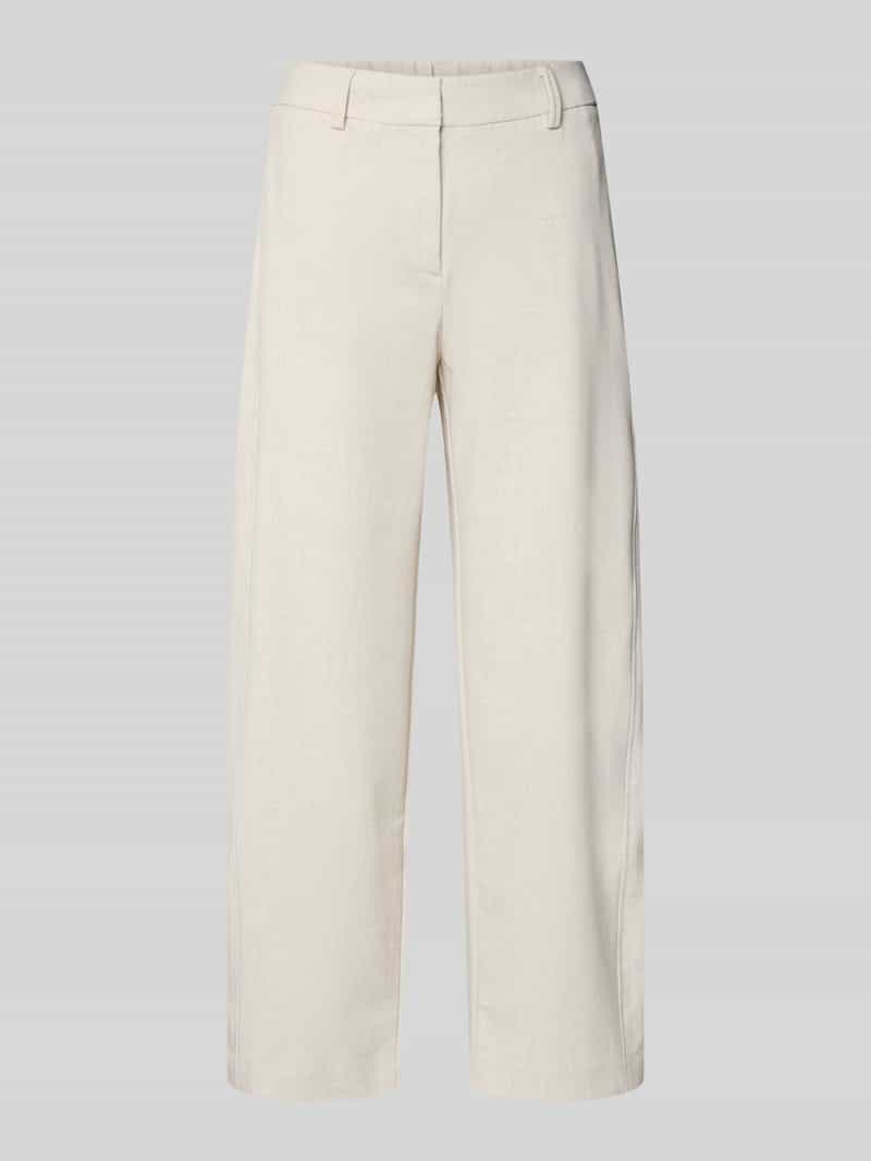 OPUS PANTS Straight leg stoffen broek met paspelzak aan de achterkant model 'Mette'