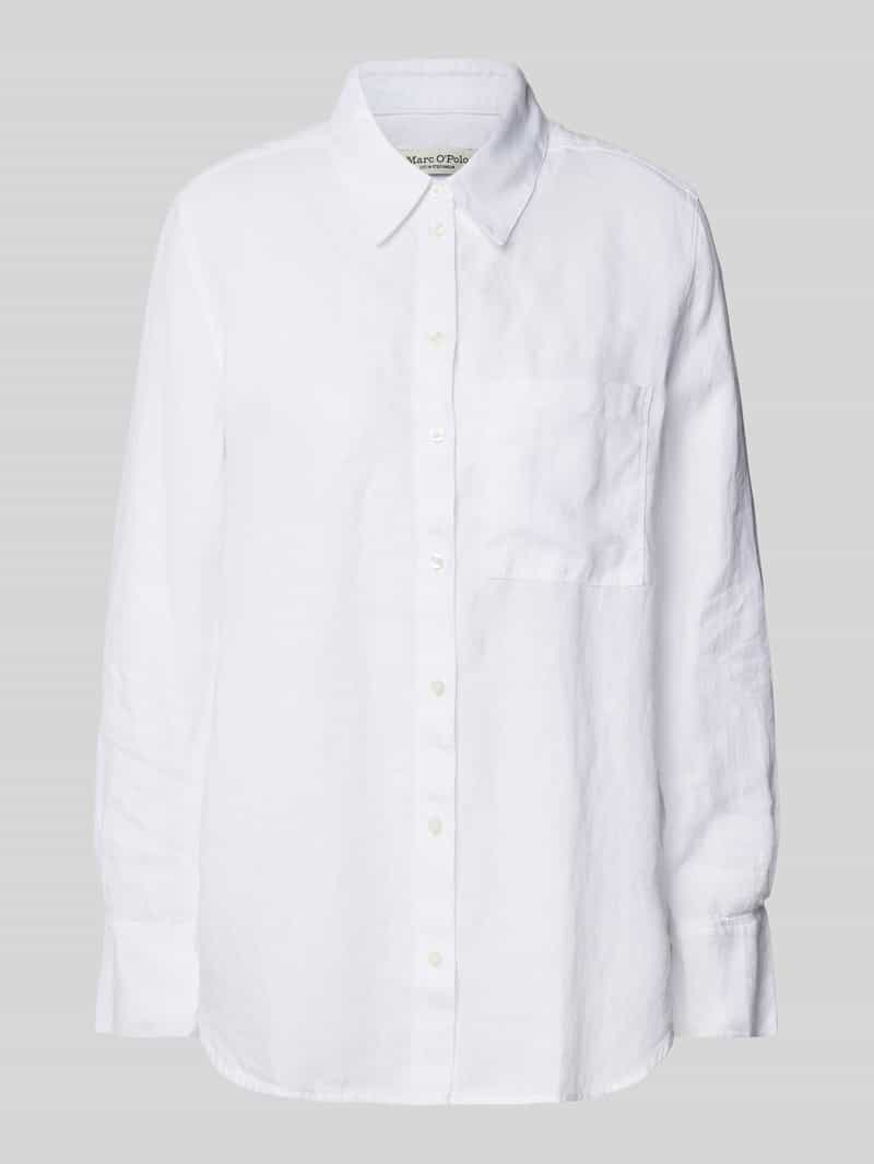 Marc O'Polo Regular fit blouse van puur linnen