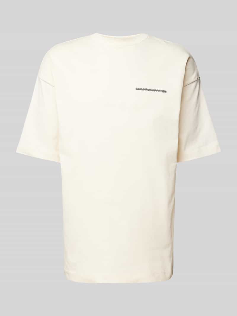 Multiply Apparel Oversized T-shirt met ronde hals