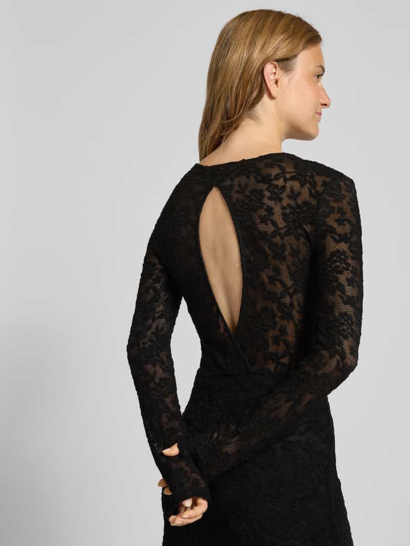Only Getailleerde mini-jurk met kantdetail model 'BLAISE'