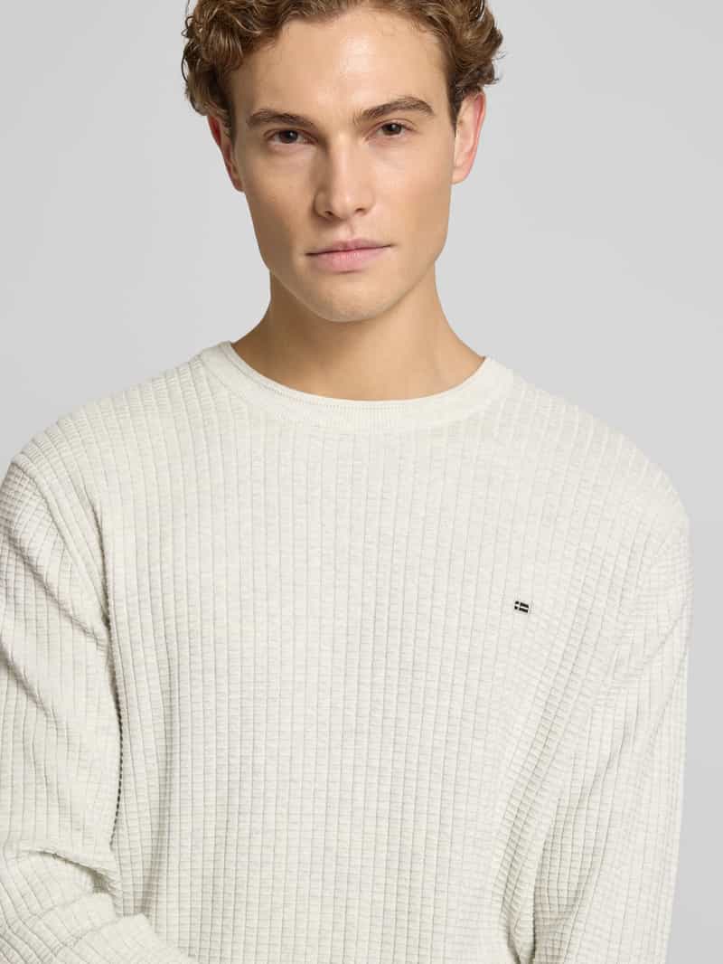 Christian Berg Men Gebreide pullover met labeldetail