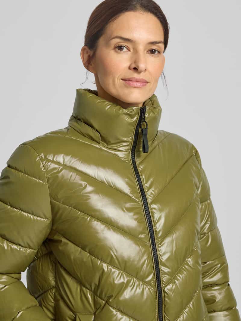 Christian Berg Woman Selection Gewatteerd jack met capuchon en ritssluiting