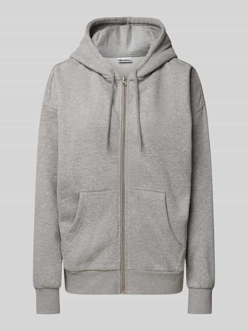 Review Oversized sweatjack met steekzakken opzij