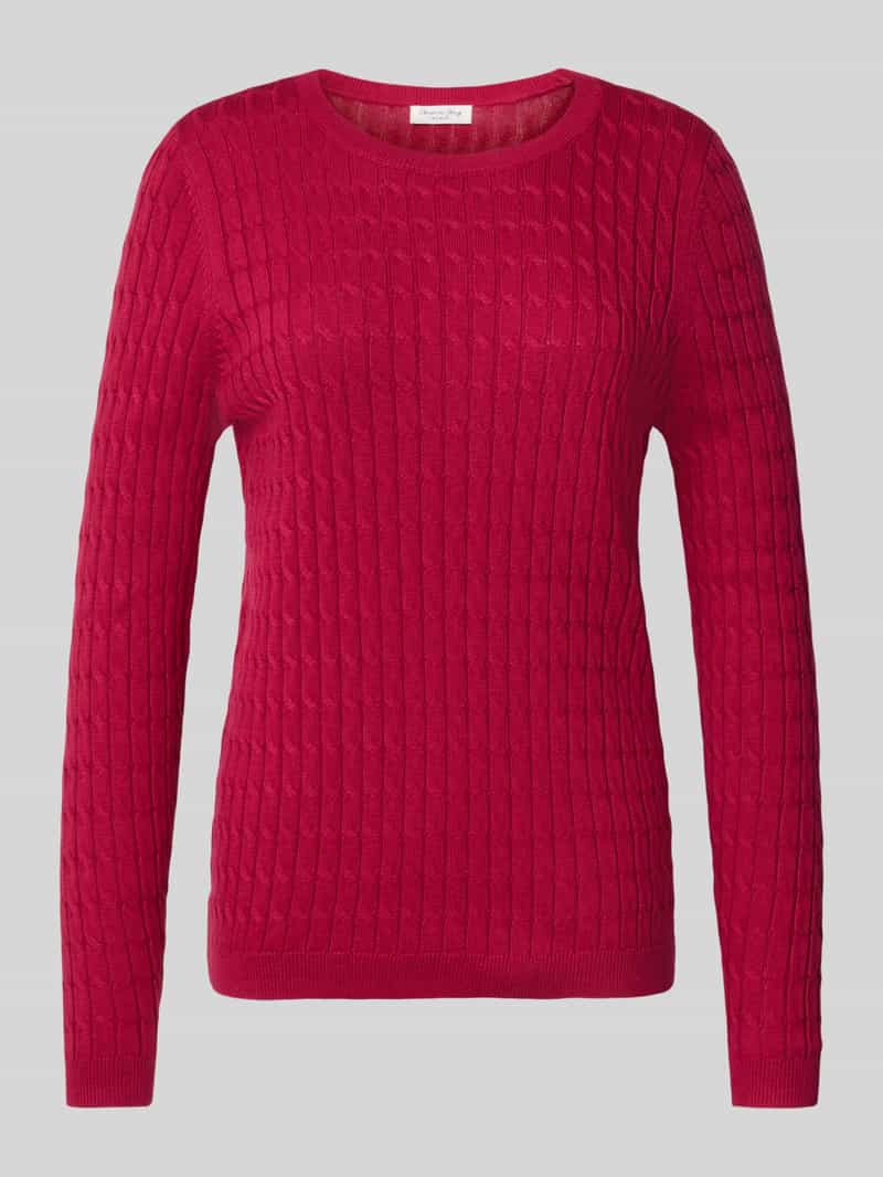 Christian Berg Woman Gebreide pullover met kabelpatroon