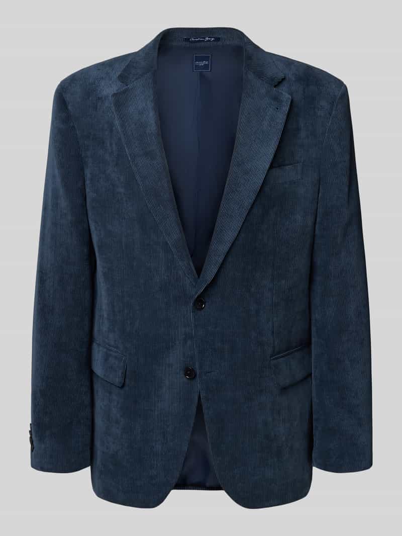Christian Berg Men Regular fit colbert met reverskraag en klepzakken