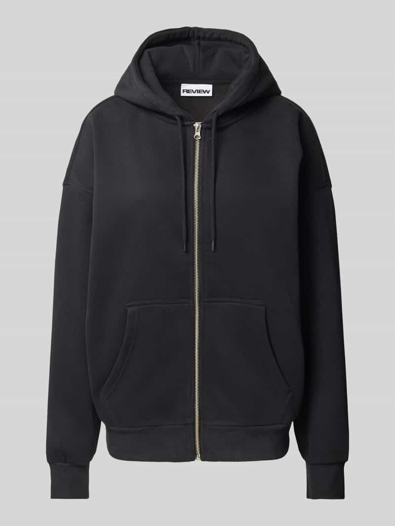 Review Oversized sweatjack met steekzakken opzij