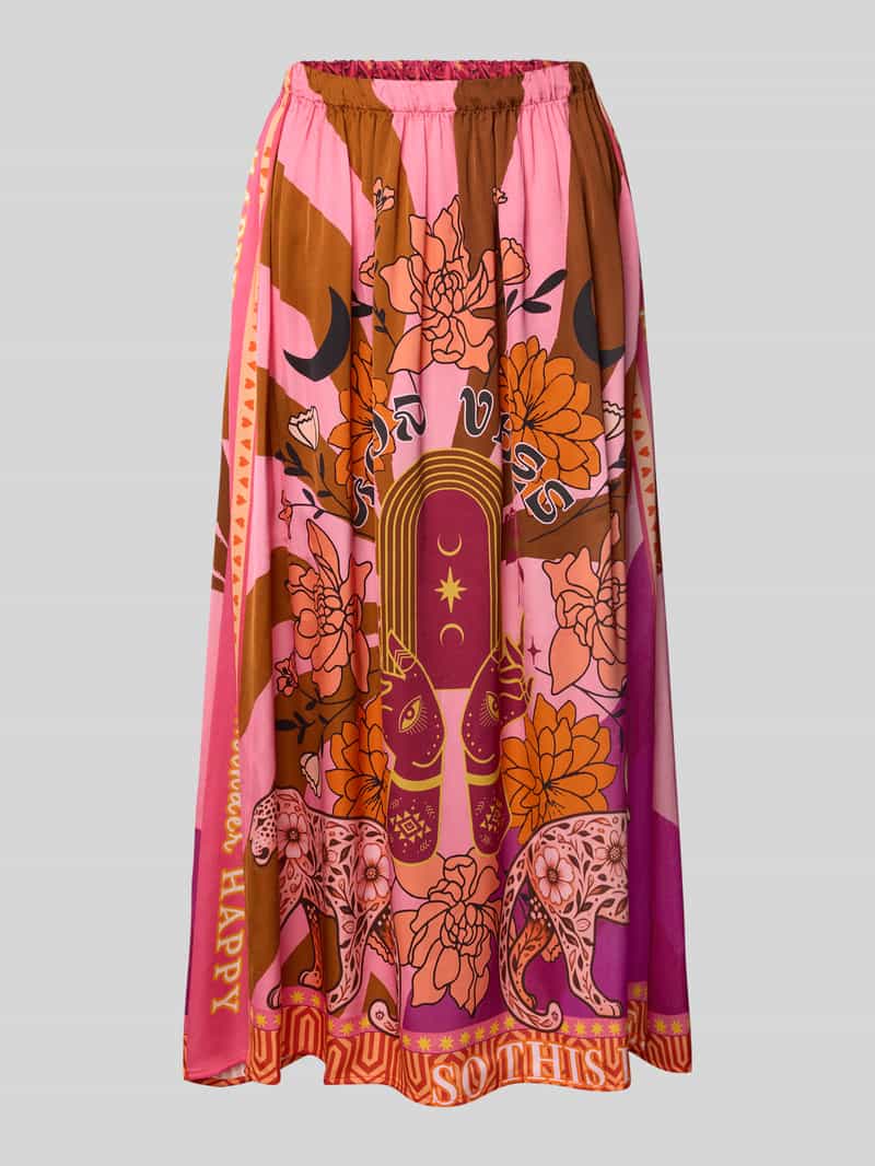 miss goodlife Midirok van viscose met elastische band
