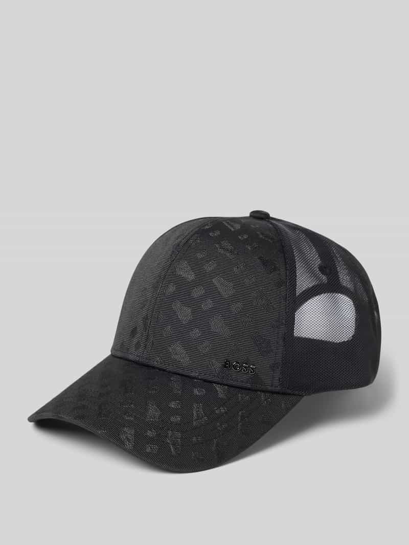 BOSS Cap mit Strukturmuster Modell 'ZED' in Black, Größe 1 20726721