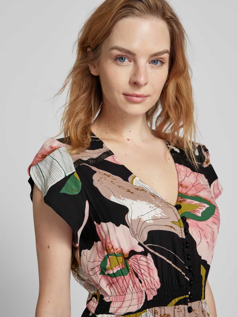 Apricot Maxi-jurk met all-over bloemenprint