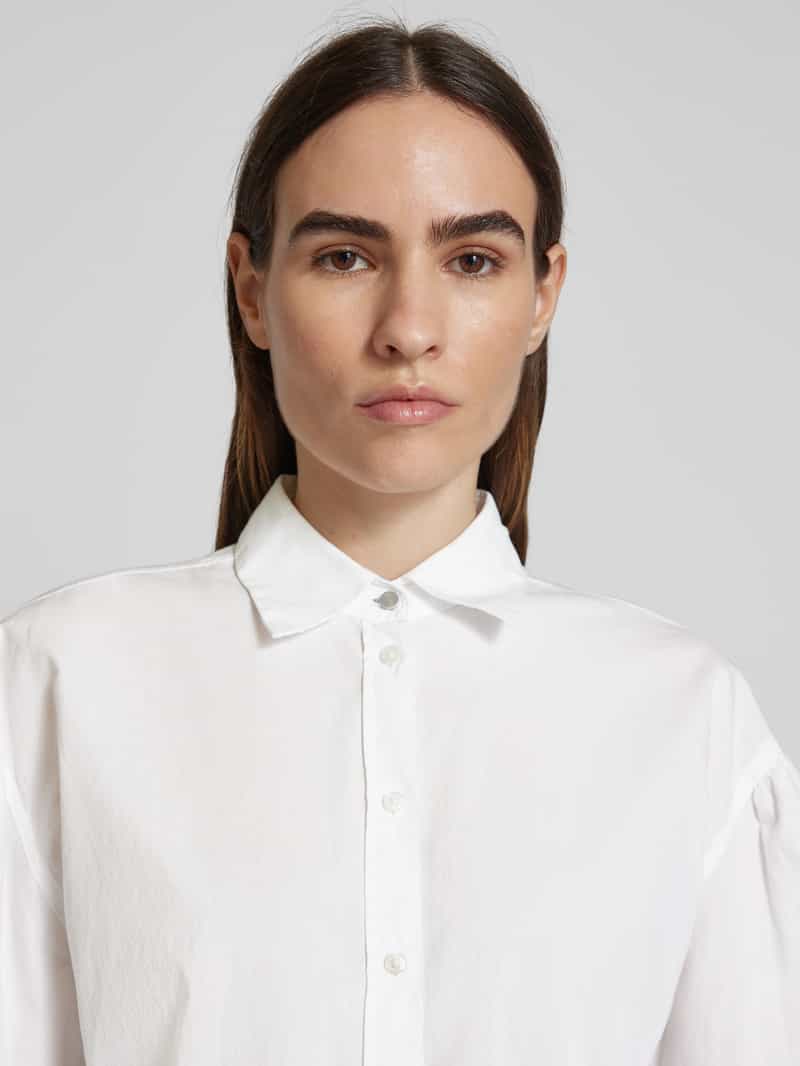 Boss Orange Regular fit overhemdblouse met labelstitching model 'Barby'