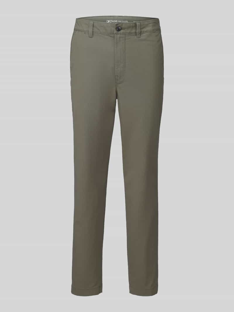 Tom Tailor Denim - Chino met relaxte pasvorm - Maat 32/32 - urban olive green