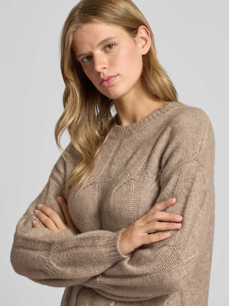 Pieces Relaxed fit gebreide jurk met wol model 'JENNA'