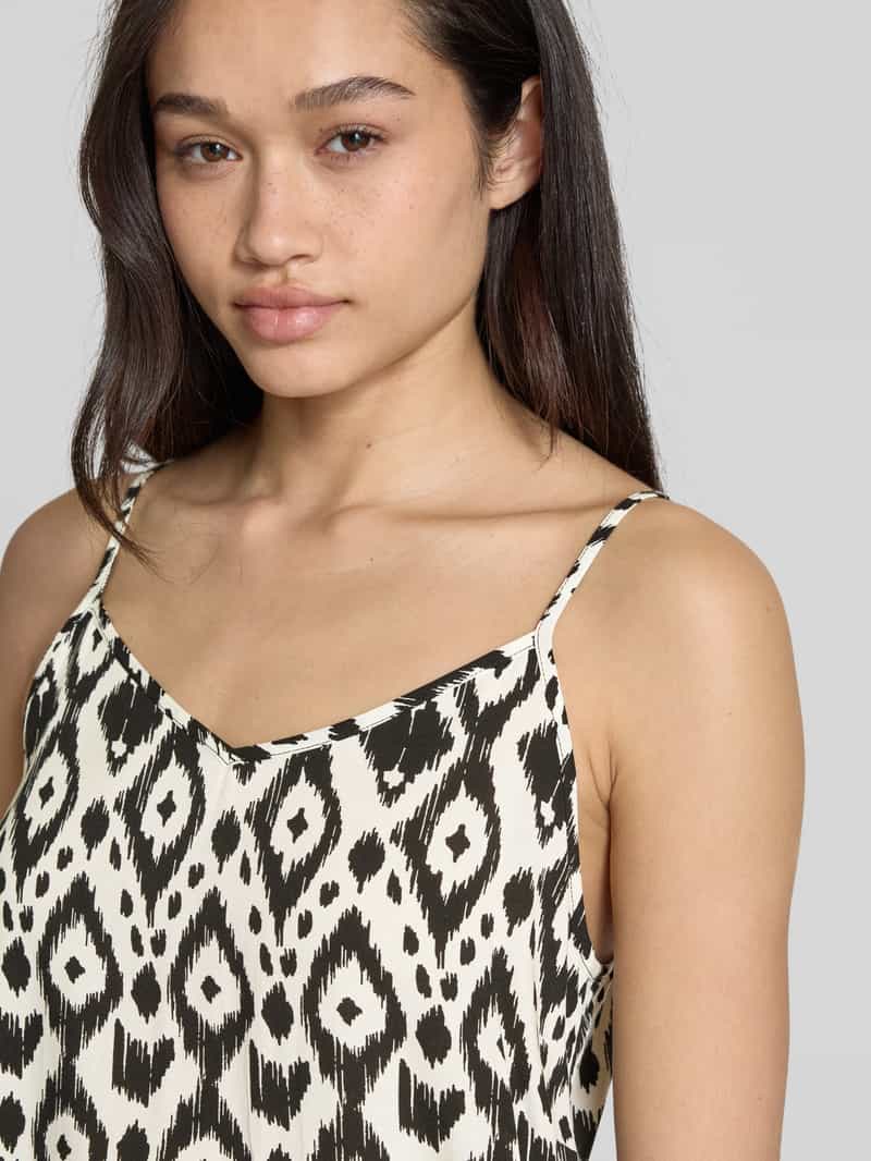 Only Regular fit top met bandjes en all-over motief model 'NOVA LIFE'