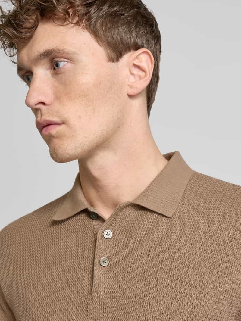 Jack & Jones Premium Regular fit poloshirt met structuurmotief model 'COOPER'